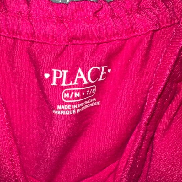 The Children’s Place Girls 7/8 Hot Pink Off-Shoulder Romper – Summer Casual Outf - Picture 4 of 4